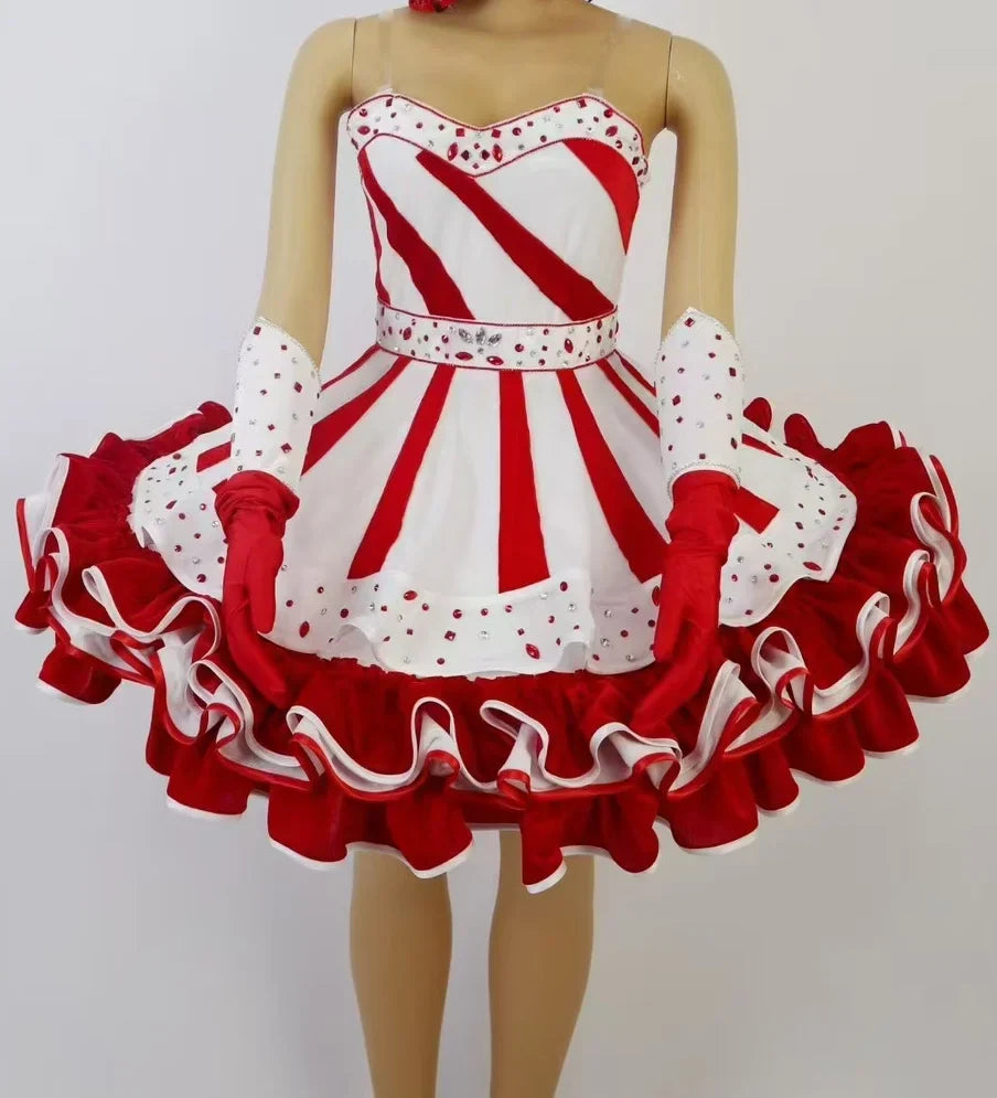 Sparkly Crystal Big Bubble Short Dress Women Prom Evening Celebrate Birthday Party Ball Gown Festival Show Performance Costume