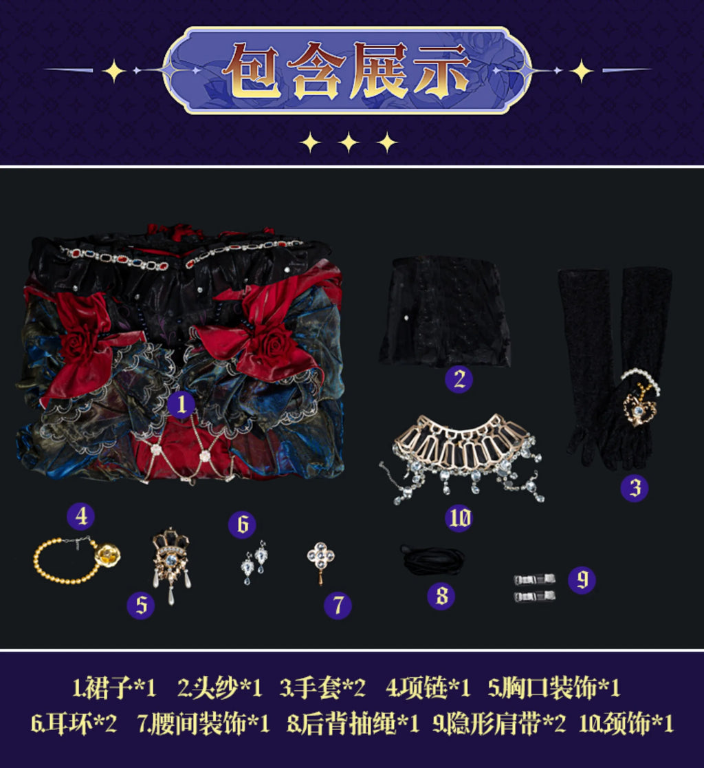 Mary‌ Cosplay Costume for Halloween Christmas Comic Exhibition Game Identity V Bloody Cute Woman S-XXL New Red Dress IN STOCK - Big Tim's Magic Emporium