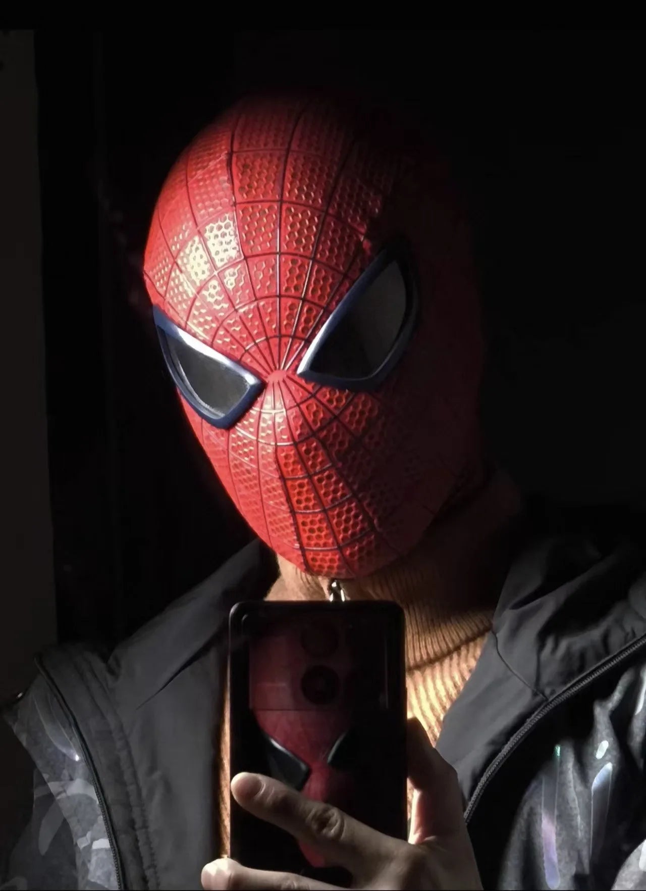 Xiy Yi Toys The Amazing Spider-Man 1 Magnetic Attached Eyes Mask Movie Replica Handmade Garfield Style Adult Cosplay Halloween - Big Tim's Magic Emporium