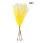 Deluxe Artificial Pampas Grass Fluffy Boho Floral Stem Set