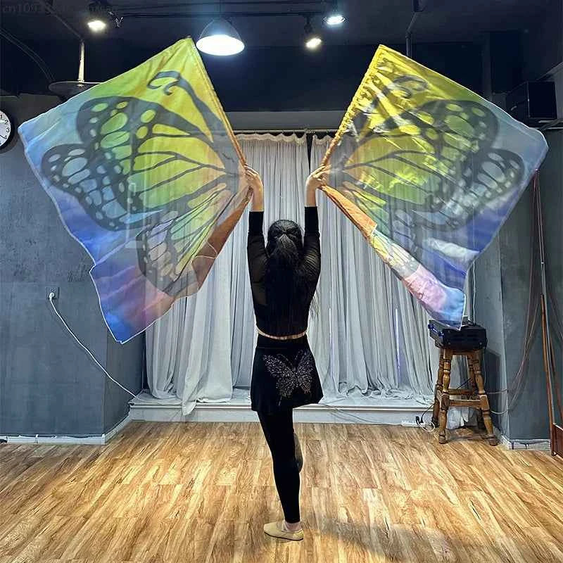 Elegant Oriental Dance Fan Props Lightweight Sports Events Butterfly Wings Belly Dance Props Festival Stage Performance Props