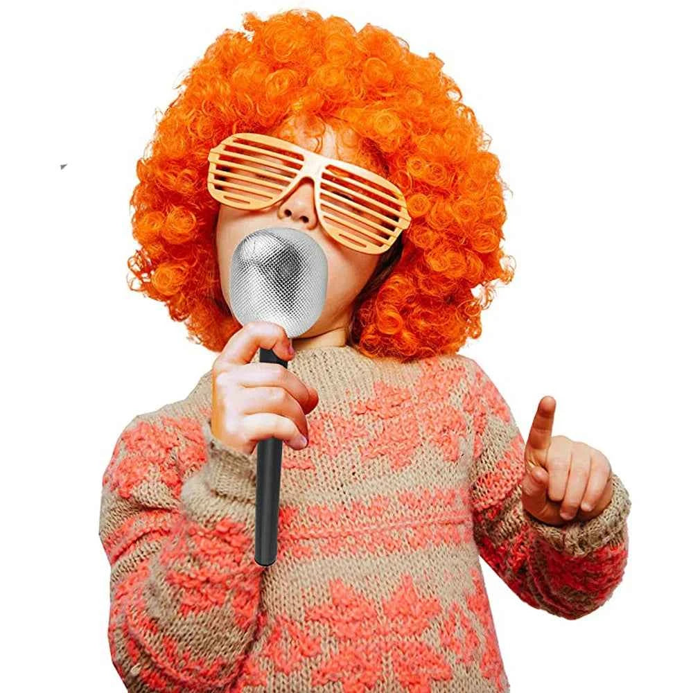 Decorative Props for  Plastic Mics Stage Mic Karaoke Fun Glitter Microphone Microphone  Fake Microphone Mic Costume Prop