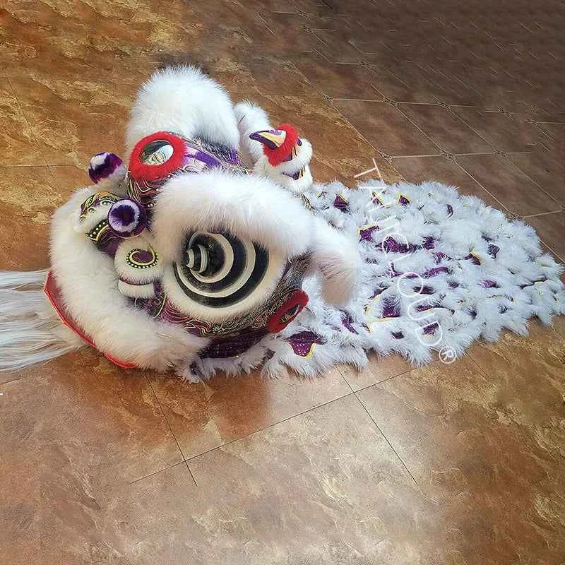 Southern Lion Dance Props for Adults, Double Performance Use, Wool Dragon Lantern, Authentic Lion Awakening Props.