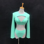 The Stardust Electra Performance Set – Long-Sleeve Pole & Gogo Bikini