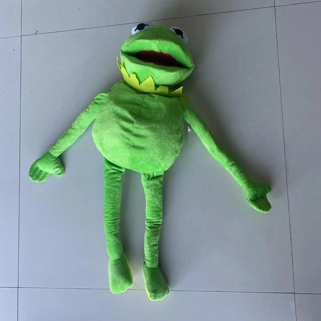 Kermit The Frog Funny Plush Doll Hand Puppet Schoolbag Frog Animal Plush Toy Big Doll Ventriloquist Performance Props For Baby - Big Tim's Magic Emporium