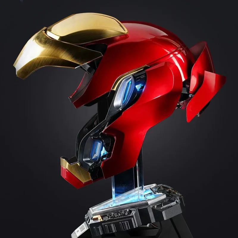 New Mechahead Mk50 Jarvis Iron Man Helmet Luminous Voice Control Deformable Electric Opening Halloween Cos Mask Male Toys Gifts - Big Tim's Magic Emporium