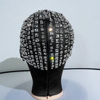 Super Shiny Rhinestone Full Face Headwear Mask