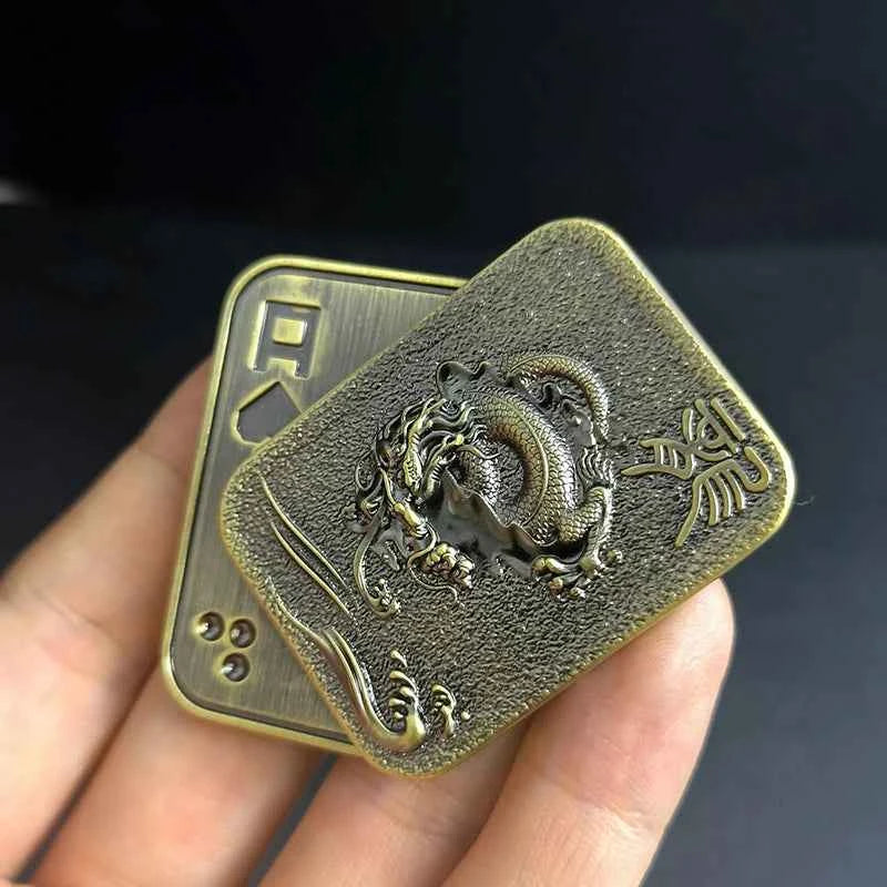 Magnetic Push Coin Haptic Coin Pushing Card Pushing Plate Mechanical Slider Mini Fidget EDC Metal Stress Relief Toy Antistresse