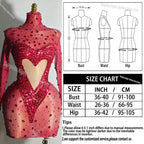 Crystal Rhinestone Mesh Long Sleeve Vintage Inspired Dress with Sequins and Skirt