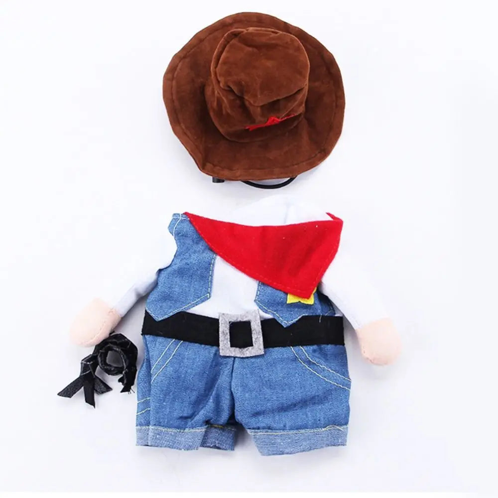 Easy To Wear Halloween Pet Costume Funny Soft Fabric Dog Cosplay Clothing Pet Supplies Uniform Kitten Puppy Costume