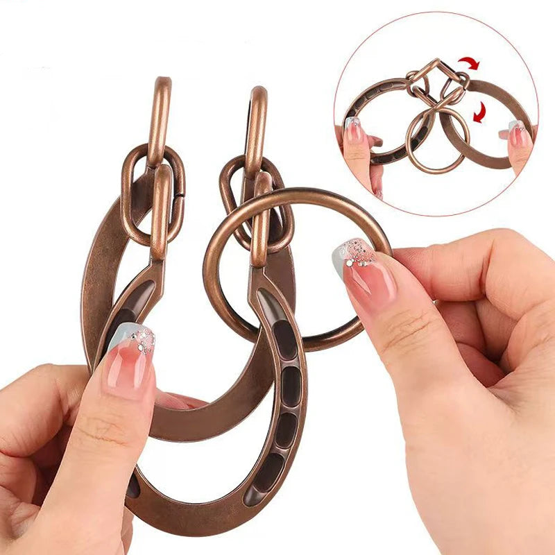 Magic IQ Metal Horseshoe Cast Brain Teaser Puzzle Disentanglement Juggling Tricks Educational Toys For Kids Boys Girls - Big Tim's Magic Emporium