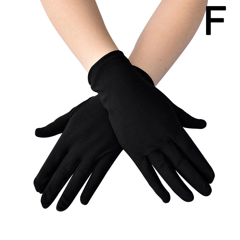 Festival Full Finger Performer Gloves Elastic Breathable Colorful Mitten Dance Cosplay Party Wedding Etiquette Glove Accessories - Big Tim's Magic Emporium