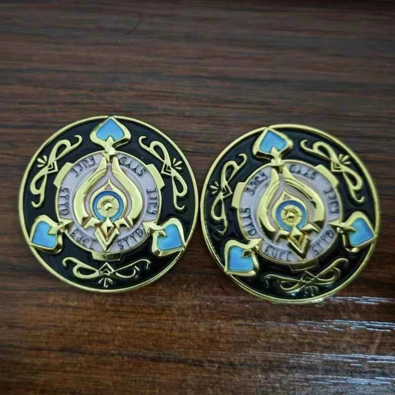 Hot Honkai:Star Rail 3D Metal Embossed Coins Currency Aventurine's Token for Trailblazer Souvenir Cosplay Props Accessories Gift