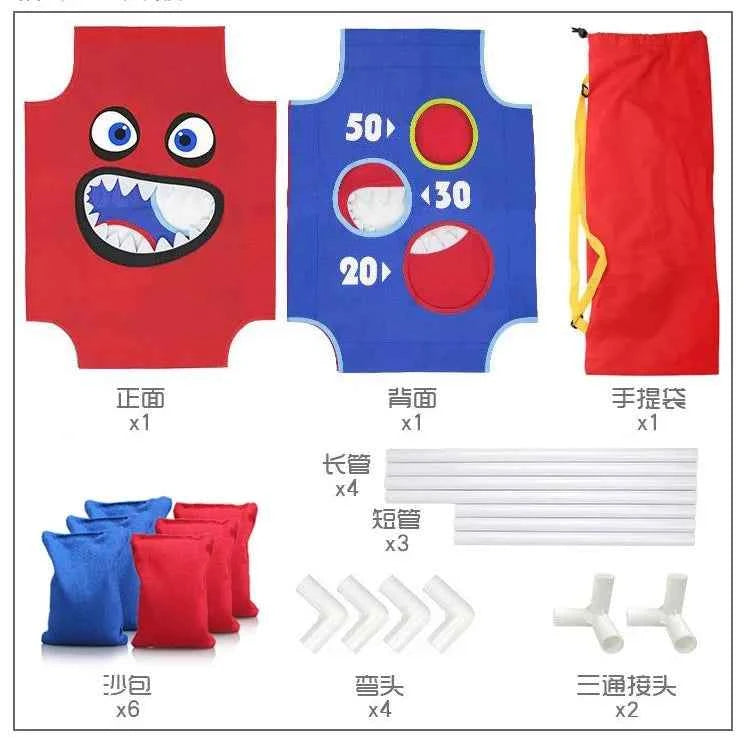 Sandbag Throwing Game Sandbag Set Suitable For Outdoor Party Multi-Person Interaction Including Sandbags  Family Lawn Yard Game
