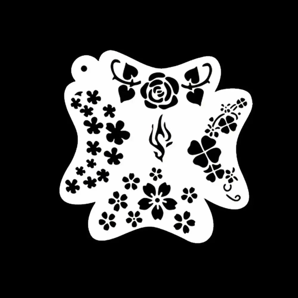 Face Paint Stencils Professional Body Art Paint Stencils Reusable for Adults Kids Easily Use Templates for Parties Makeup Tools