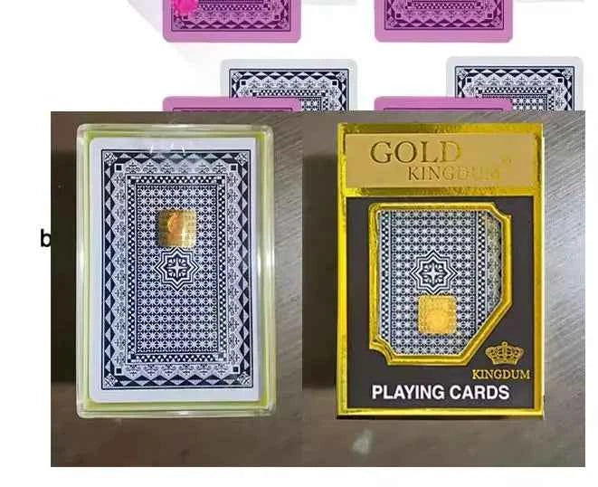 Marked Cards For UV Contact Lenses Magic Plastic Deck Funny Game Gold kingdum Anti Cheating Poker  Board Game