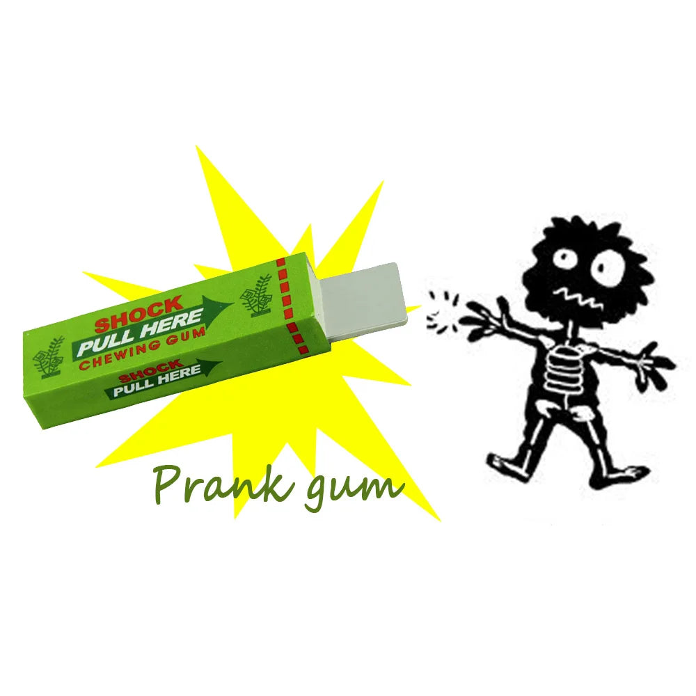 Electric Shock Joke Chewing Gum Pull Head Shocking Toy Gift Gadget Prank Trick Gag Funny Fantastic Electric Shock Chewing Gum - Big Tim's Magic Emporium