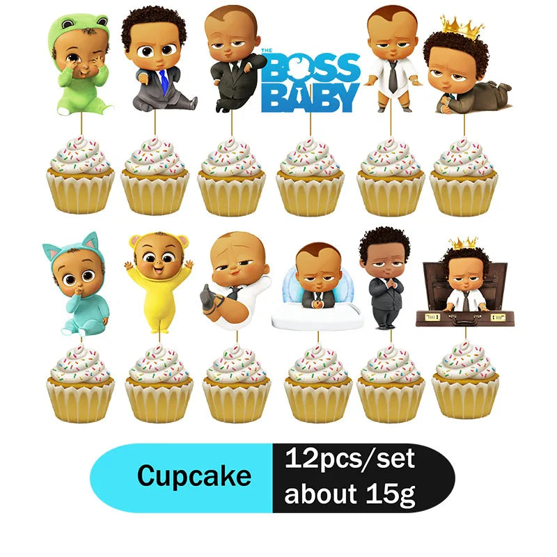 Boss Baby Theme Disposable Party Cake Topper Birthday Party Cake Topper Cake Park Party Decoration Baby Shower Party Supplies - Big Tim's Magic Emporium