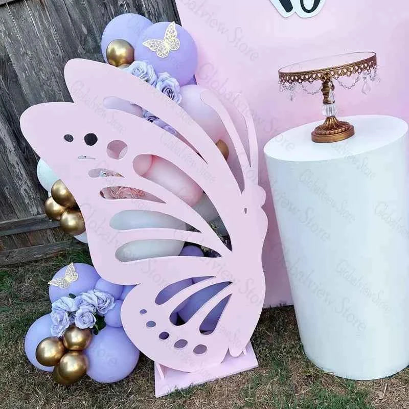 Purple Pink Butterfly Cutouts Hollow DIY Butterflies Decoration Baby Shower 1st Birthday Party Decor Supplies Girls Cut Out
