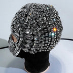 Super Shiny Rhinestone Full Face Headwear Mask
