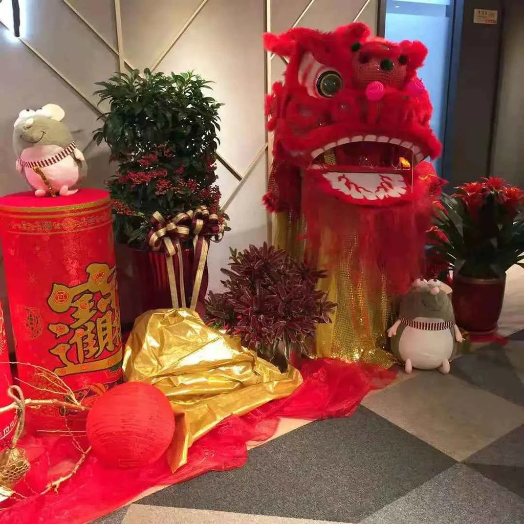 lion dance props complete set of lion dance adult full set of double single