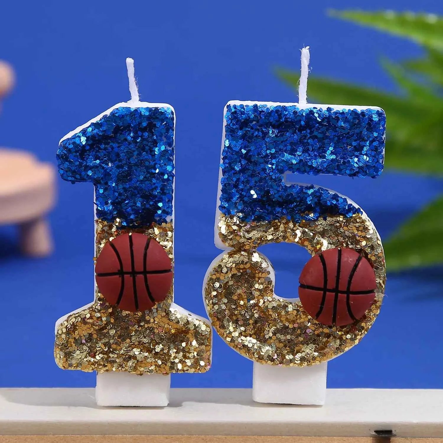 Basketball boy birthday candle holiday cake party creative digital candle