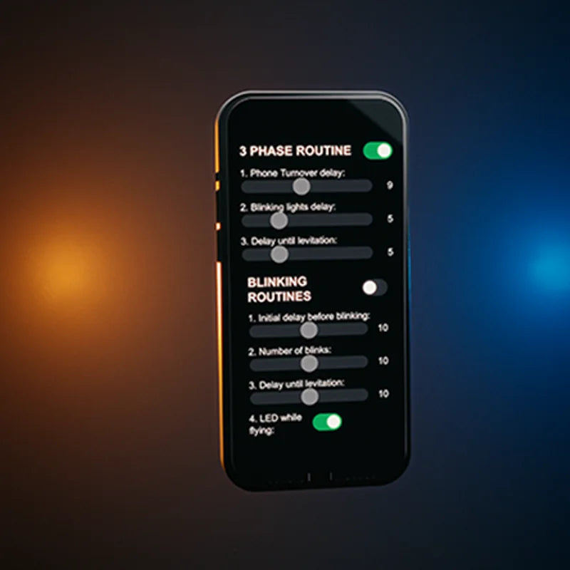 Leviosa Phone Magic Tricks Turn Light-up Flying Phone Under Magician Control Stage Street Floating Illusions Gimmicks Mentalism