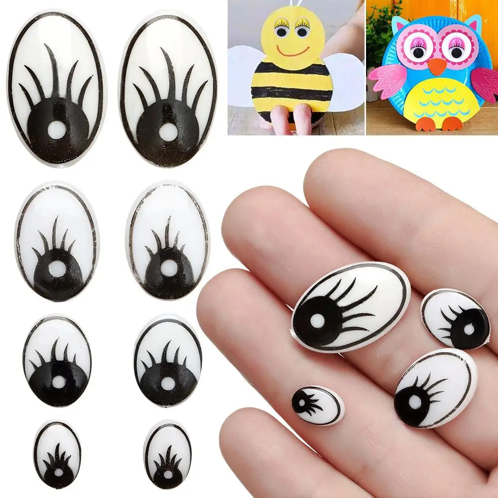 50pcs/bag Puppet Making Not Self-adhesive DIY Craft Dinosaur Eye  Accessories  Eyelash Eyes Creative gift - Big Tim's Magic Emporium
