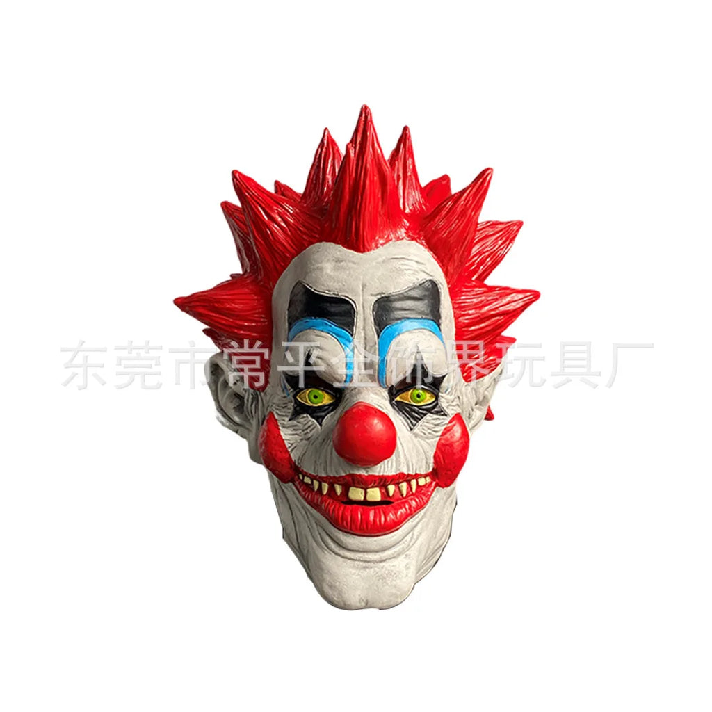 Killer Klowns From Outer Space Demon Clown Mask Killer Joker Latex Masks Cosplay Halloween Carnival Costume Props Adult Helmet - Big Tim's Magic Emporium