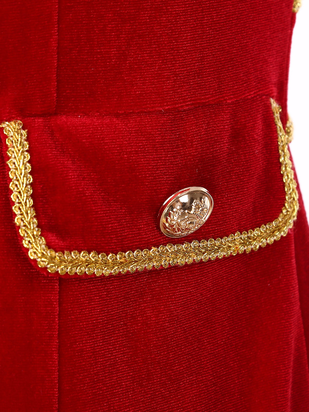 Velvet Circus Ringmaster Tailcoat Vest Marching Band Halloween Showman Outerwear