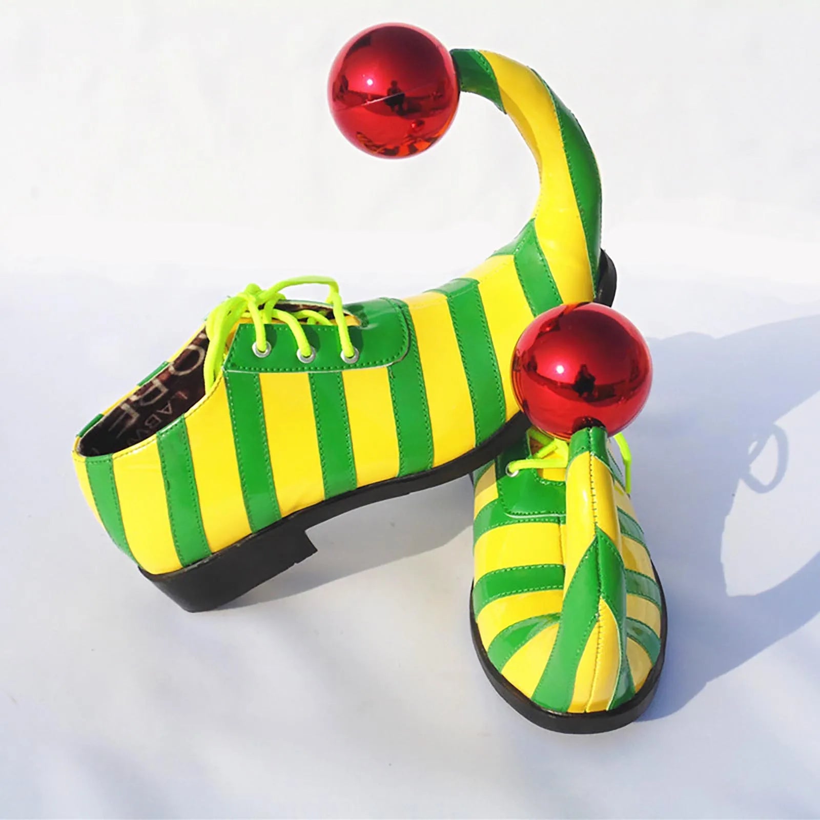 Adults Halloween Clown Cosplay Shoes with Red Ball Carnival Theme Party Funny Circus Club Role Play Performance Accessories - Big Tim's Magic Emporium