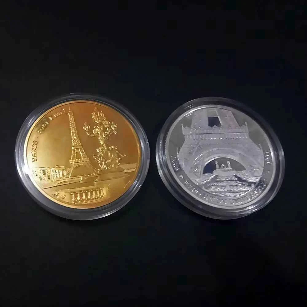 Paris Eiffel Tower Coin Collection Travel Collection Commemorative Coins Commemorative Coins Non-currency