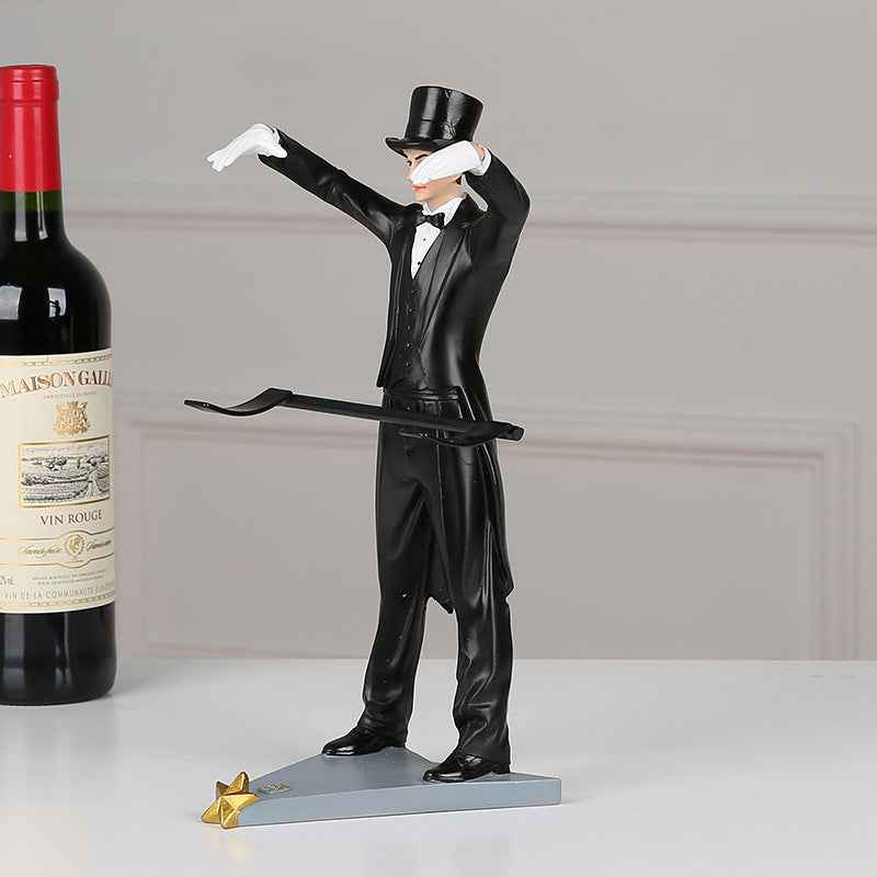 Magical Wine Bottle Rack, Home Decoration, Wine Bottle Rack, Handmade Resin, Colorful European Style, Handsome Magician
