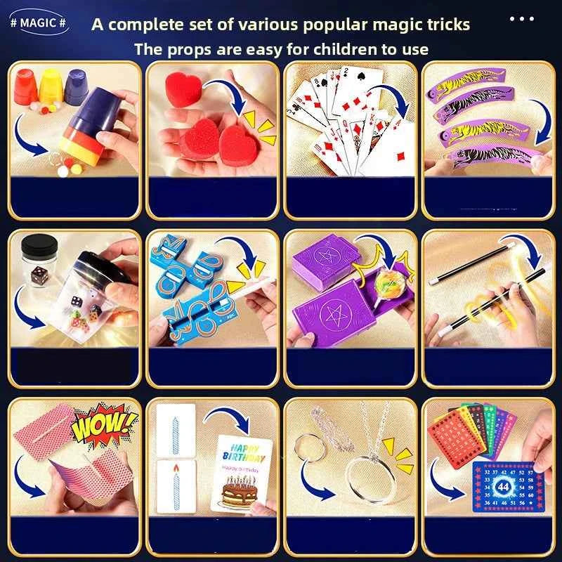 Fantastic Magic Trick Gift Box Set Awesome Poker Show Props Toy for Children Creative Birthday Present Home Party Performance - Big Tim's Magic Emporium
