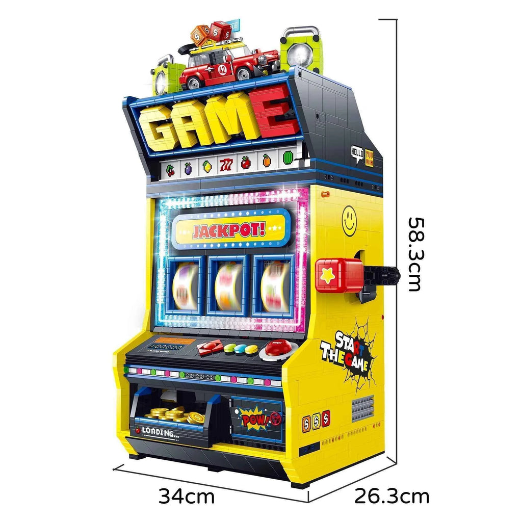 3571PCS Fruit Arcade Building Blocks Retro Game Console Model Toys Assembly Bricks Party Supplies Christmas Gifts For Kids Adult