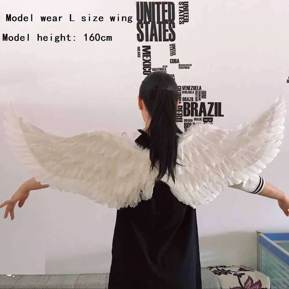 Party Glow LED Angel Feather Wing with Luminous Light Up Effect for Costume Birthday, Wedding and Christmas - Big Tim's Magic Emporium