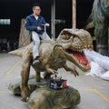 Mechanical Dinosaur Ride Indoor Animation Walking Dinosaur Model Realistic Animal Ride