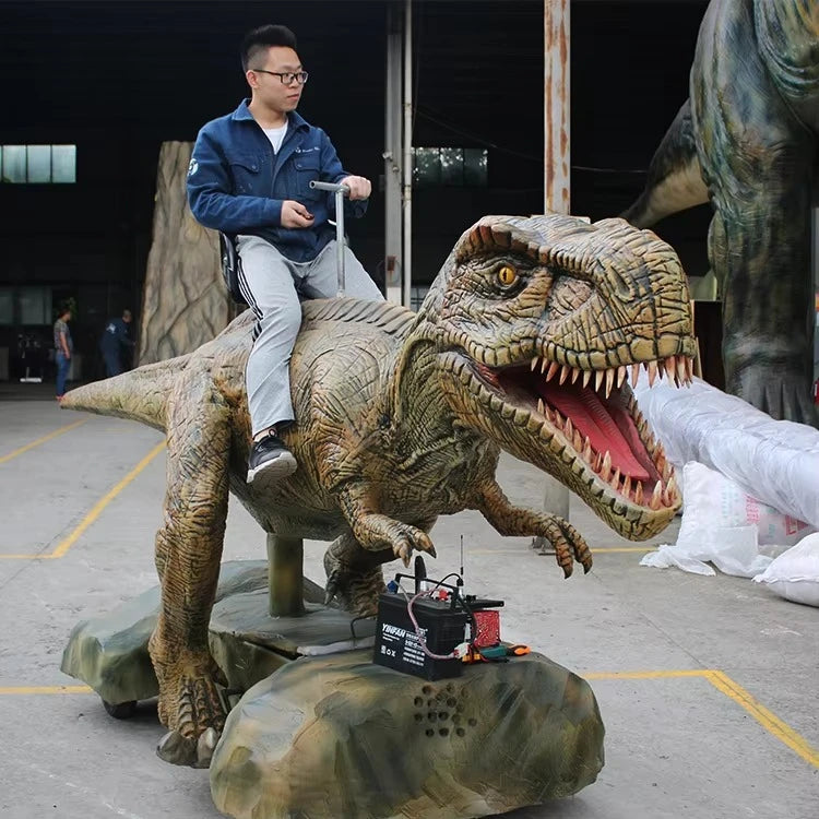 Mechanical Dinosaur Ride Indoor Animation Walking Dinosaur Model Realistic Animal Ride