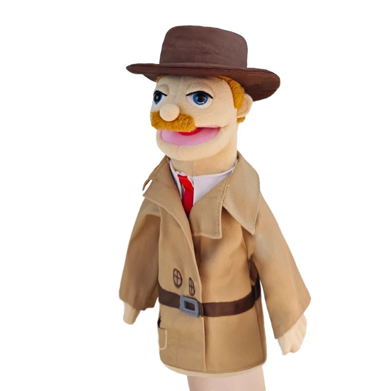 Cute Cartoon Profession Series Hand Puppet Plush Doctor Police Officer Nurse Teacher Job Puppet Ventriloquism Doll - Big Tim's Magic Emporium