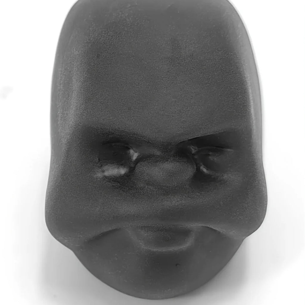 Fun Face Emotion Squeeze Ball Relax Toy for Children Adults Autism Sensory Anti-Stress Anxiety Relief Black Soft Squishy