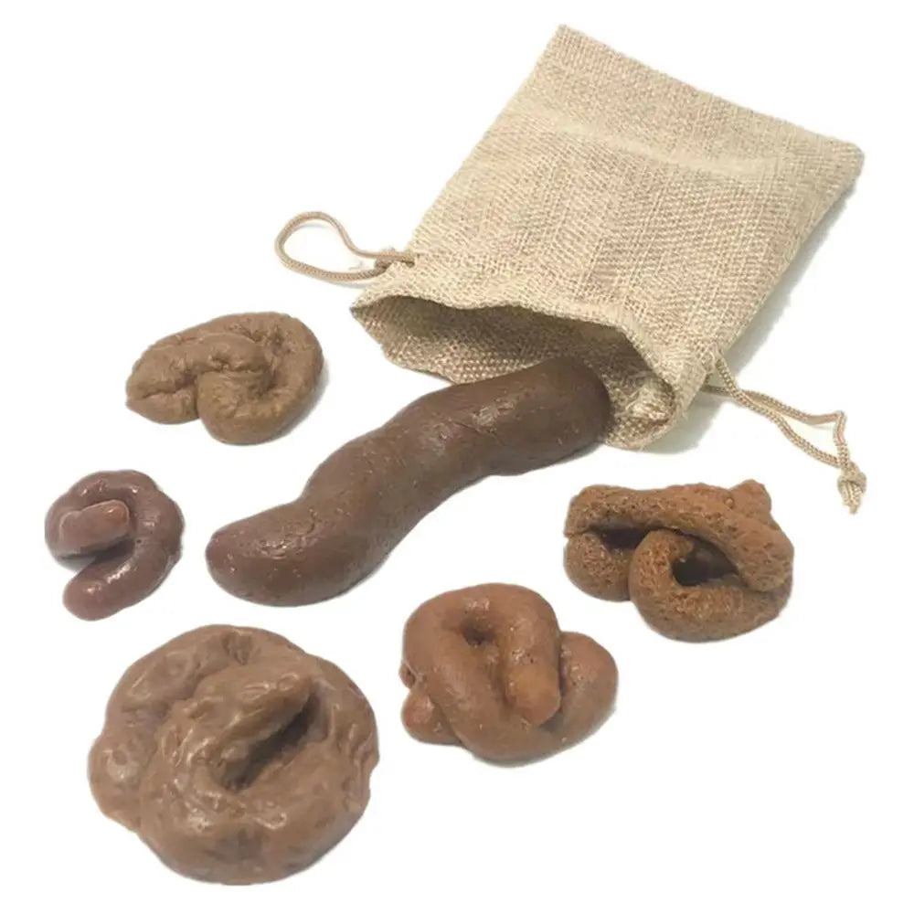 6Pcs Joke Gadget Squish Fool's Holiday Tricky  Funny  Prank Realistic Shit Gift Fake Poop - Big Tim's Magic Emporium