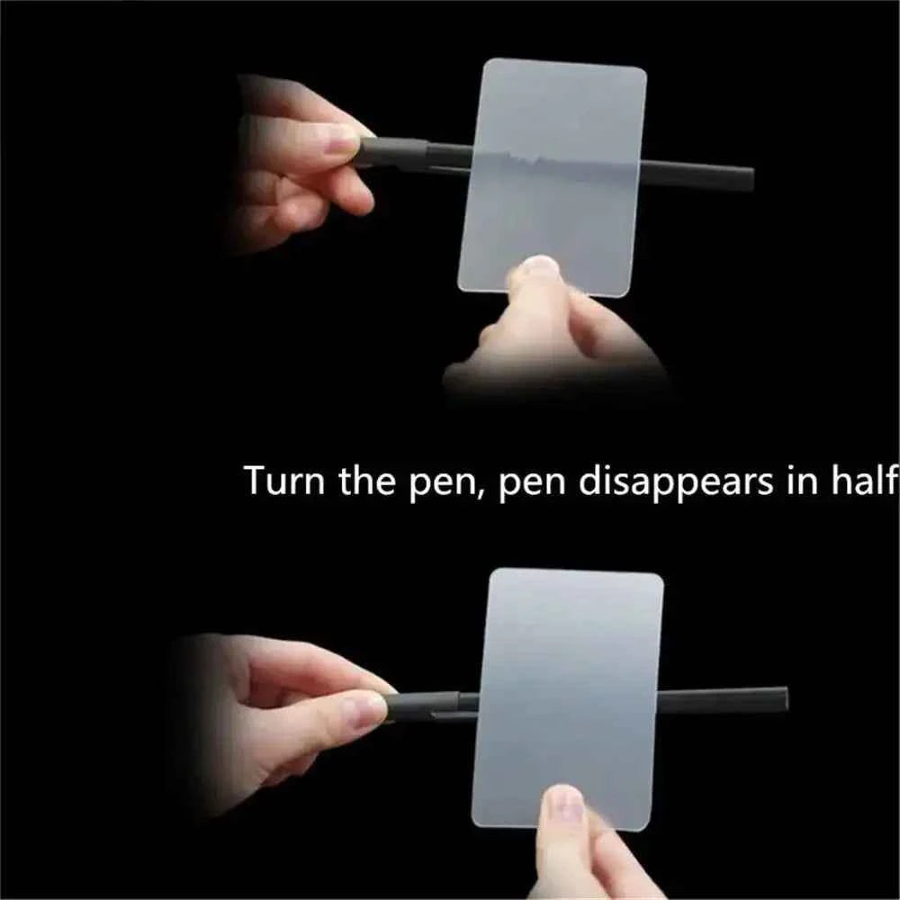 Magic Tricks Lubors Lens Twisted Pen Magic Props Card Perspective Distortion Gimmick Porp Performing Perspective Card Magic