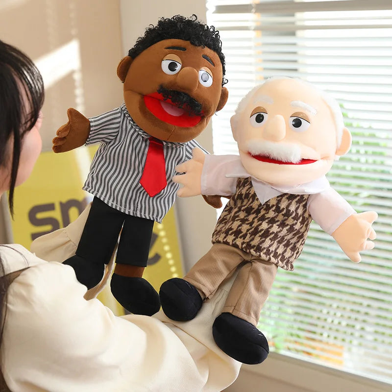 Family Hand Puppets – 38cm Plush Character Puppets for Storytelling & Role Play - Big Tim's Magic Emporium