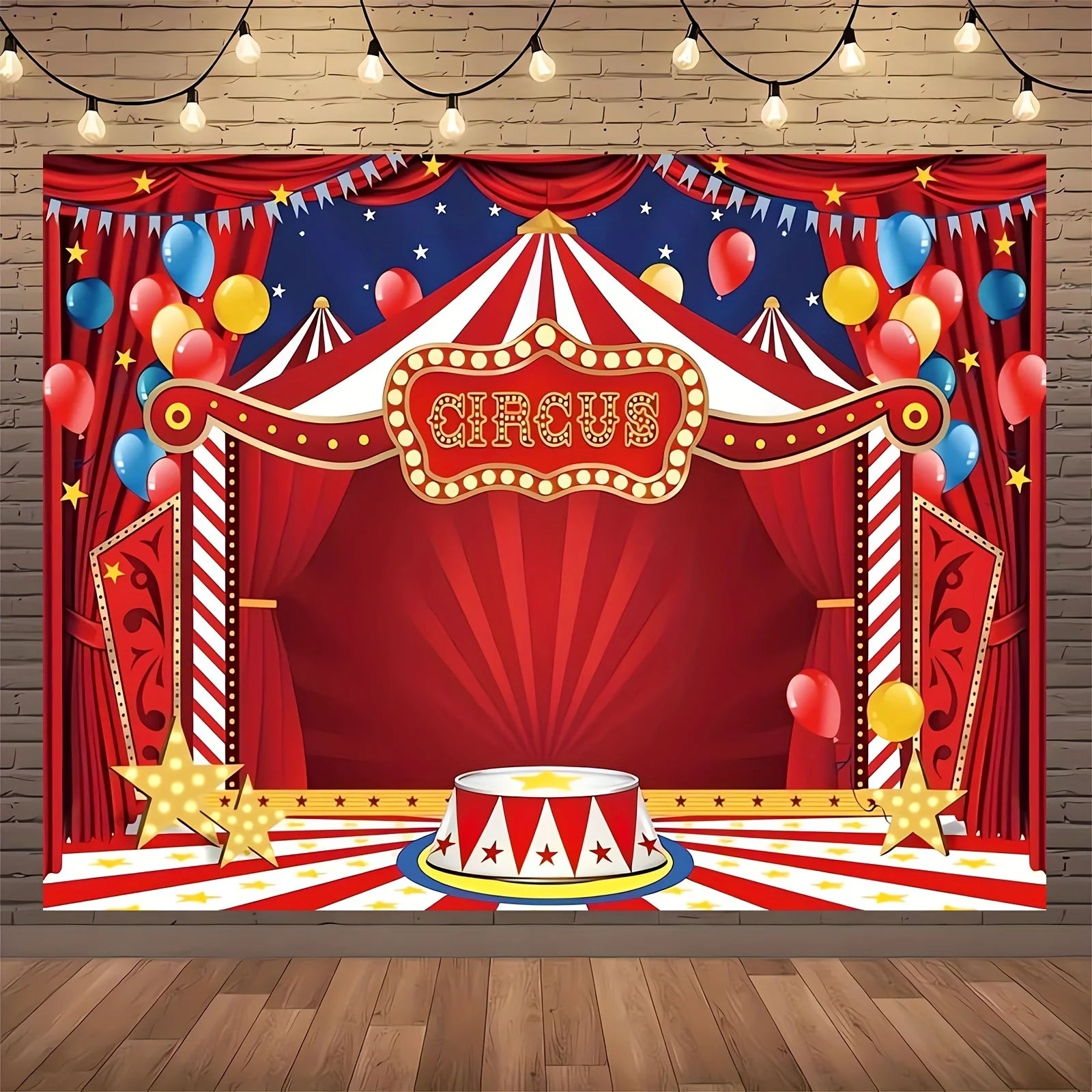 Circus Carnival party background Fabric Carnival theme party decoration background Circus birthday party background - Big Tim's Magic Emporium