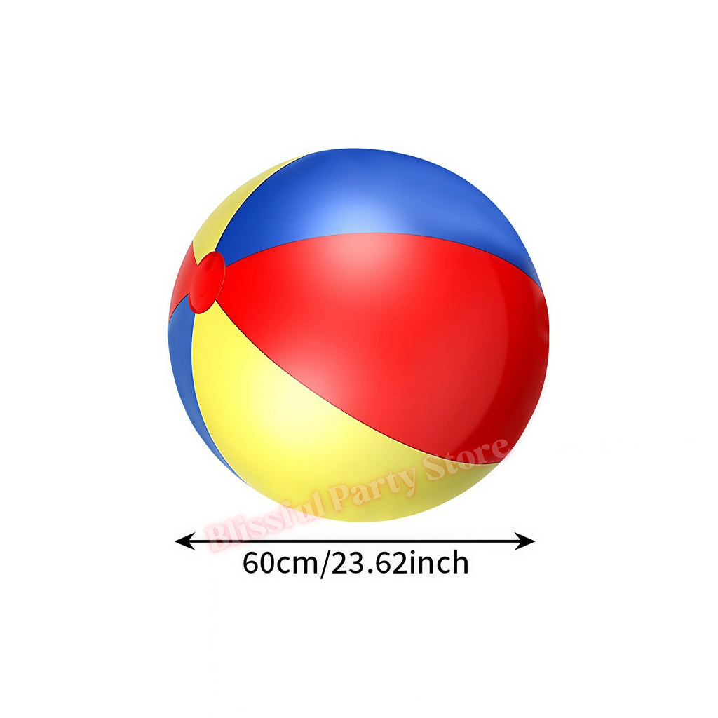 Inflated Large Pvc Soccer Ball Football Beach Balloons Water Party Swimming Pool Kindergarten Outdoor Games Supplies Party Props