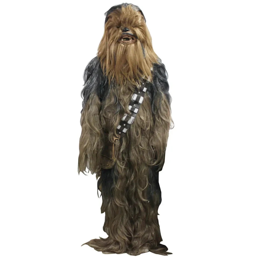 Cosplay Chewbacca Costumes Jumpsuit Halloween Party Suit Costume with Mask for Man Adult - Big Tim's Magic Emporium