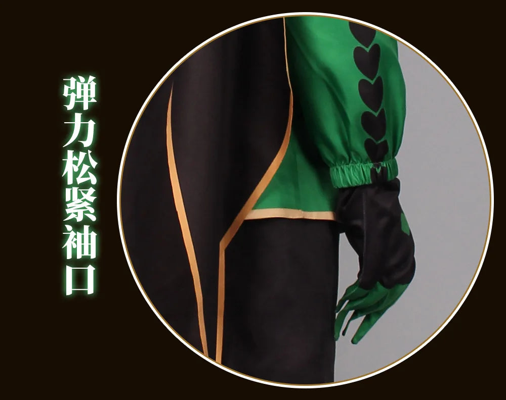 ‌Anime The Freak Circus Harlequin Cosplay Costume Adult Clown Top Pant Set Joker Uniform Halloween Costume Carnival for Adult