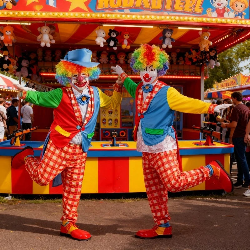 Halloween cross-border dovetail clown costume stage role masquerade costume magician costume - Big Tim's Magic Emporium
