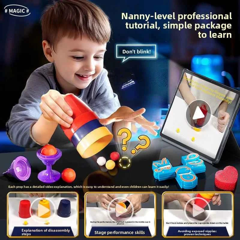 Fantastic Magic Trick Gift Box Set Awesome Poker Show Props Toy for Children Creative Birthday Present Home Party Performance - Big Tim's Magic Emporium