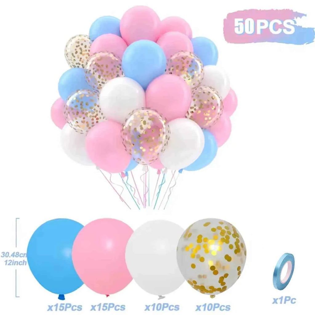 Birthday Decorations Balloons Purple Happy Party Wedding Pink Blue Mother's Father's Child's Day Carnival Christmas Halloween